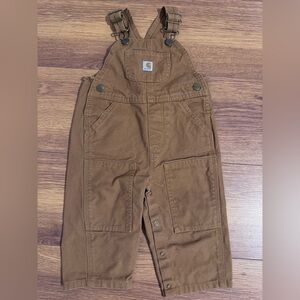 Carhartt Tan/Brown Kids' Canvas Overalls